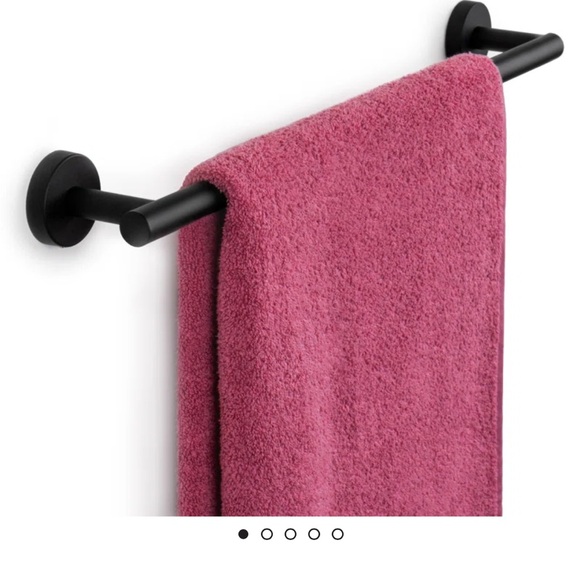 Matte black towel rack - Picture 1 of 4